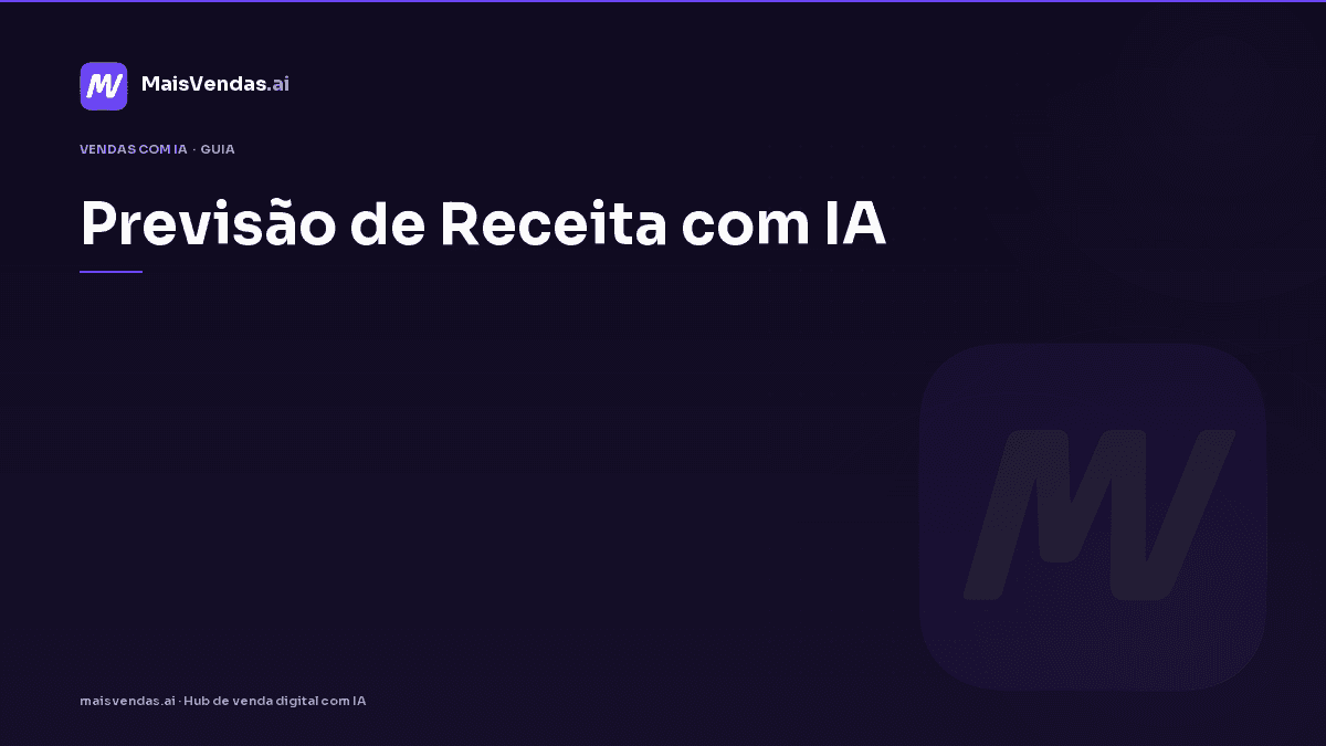 Guia prático: previsão de receita com ia na operação da PME