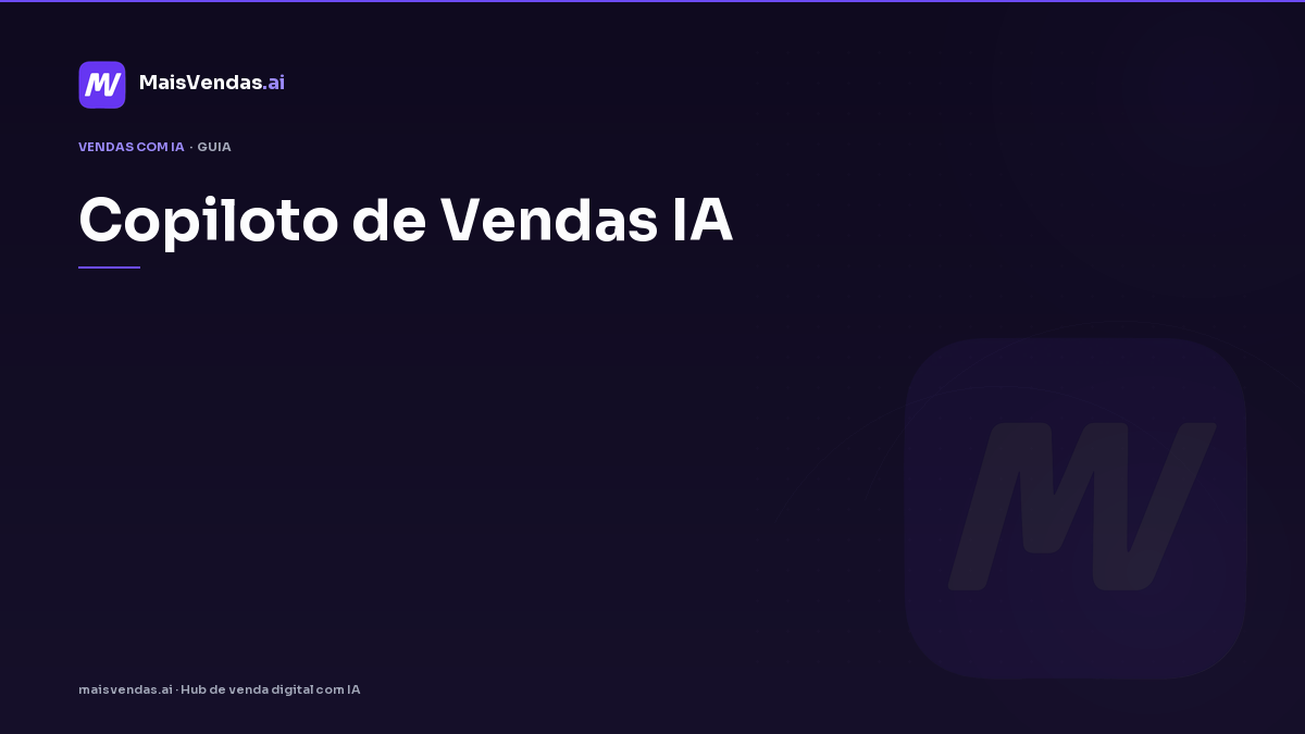 Guia prático: copiloto de vendas ia na operação da PME