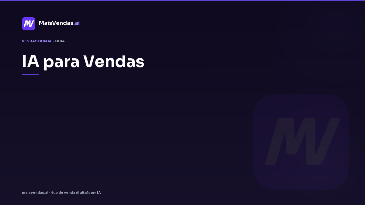 Guia prático: ia para vendas na operação da PME