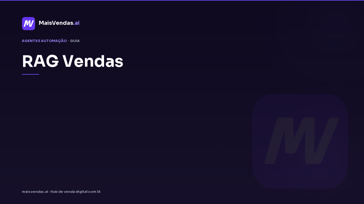 Guia prático: rag vendas na operação da PME